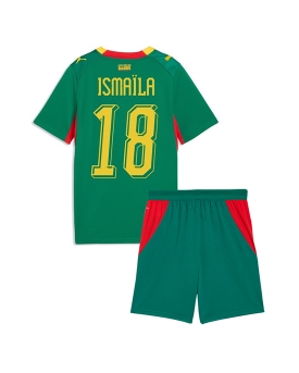 Billige Fotballdrakt Senegal Ismaila Sarr #18 Replika Bortedraktsett Barn VM 2026 Kortermet (med bukser)